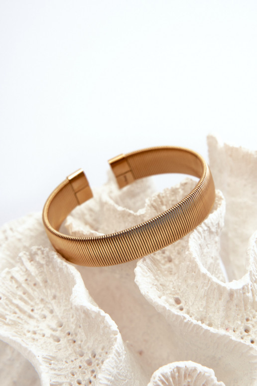 Elastyczna Rokassprādze Sieviešu no nerūsējošā tērauda Zelta krāsas