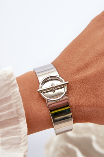 Rokassprādze Sieviešu ar ornamentiem Stal NierdzeInna Sudraba krāsas