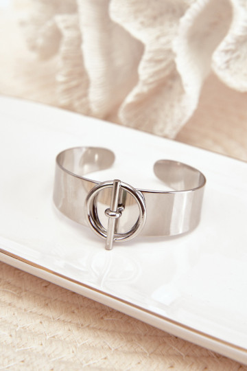 Rokassprādze Sieviešu ar ornamentiem Stal NierdzeInna Sudraba krāsas 2