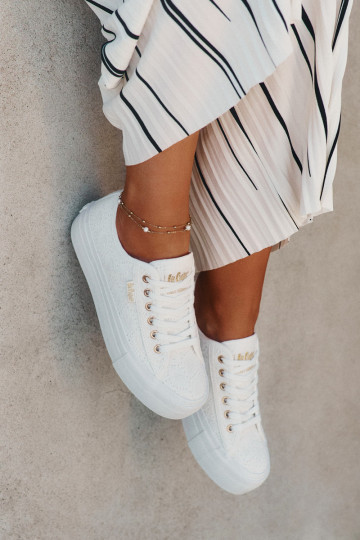 sieviešu puszābaki ar mežģīnēm Lee Cooper LCIN-25-31-3438L baltas krāsas