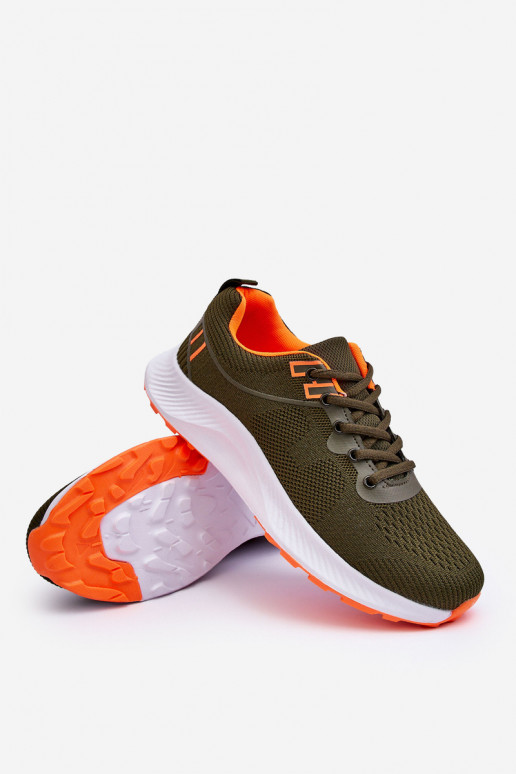 Klasiska modeļa Vīriešiem Sportiska stila apavi šņorējami haki krāsas Jasper