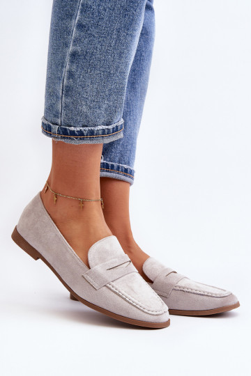 Sieviešu Klasiska modeļa Mokasīni Pelēkas krāsas Olevin 2