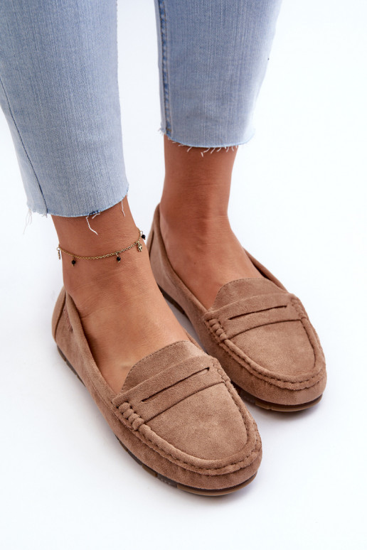 sieviešu mokasīni Eko zamšādaoIne Big Star NN274930 Memory Foam System smilšu krāsas