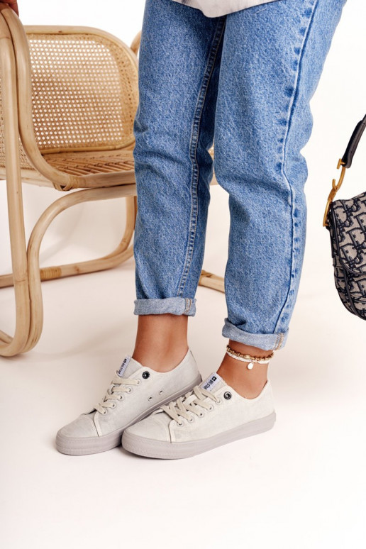 Sieviešu zemais brīvā laika apavi Big Star DD274439 Pelēkas krāsas