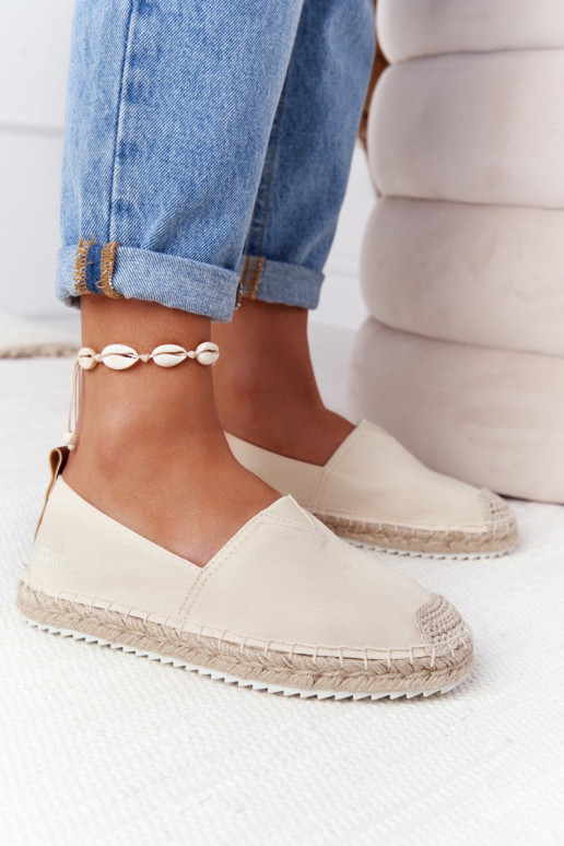 espadrilles Uz pītas zoles Big Star HH274501 smilšu krāsas
