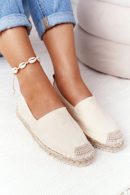 espadrilles Uz pītas zoles Big Star HH274501 smilšu krāsas