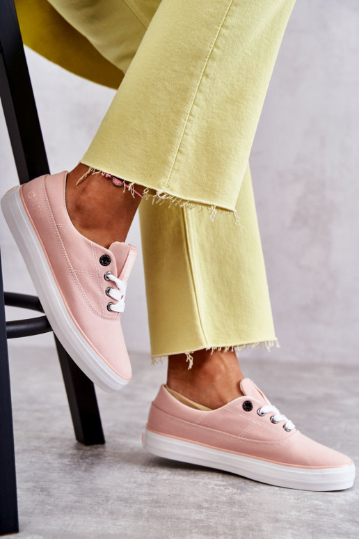 Auduma Sieviešu Sporta apavi Big Star KK274020 Nude