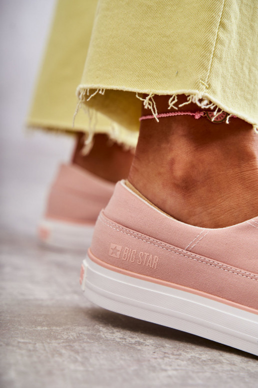 Auduma Sieviešu Sporta apavi Big Star KK274020 Nude