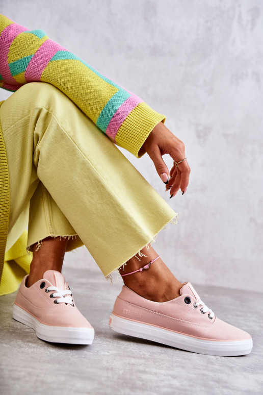 Auduma Sieviešu Sporta apavi Big Star KK274020 Nude