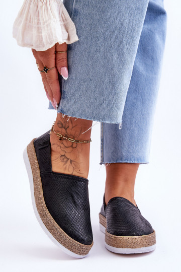 Espadrilles Mokasīni Big Star LL276002 melnas krāsas