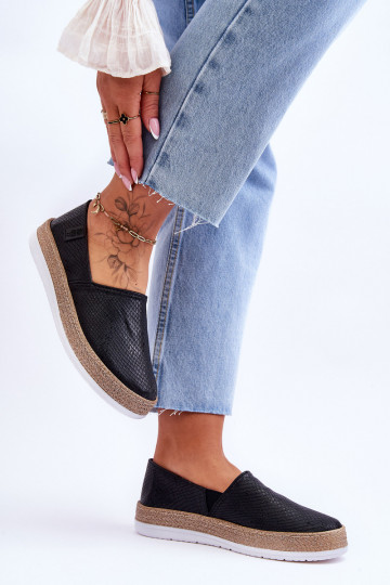 Espadrilles Mokasīni Big Star LL276002 melnas krāsas 2