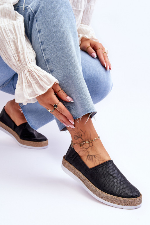 Espadrilles Mokasīni Big Star LL276002 melnas krāsas