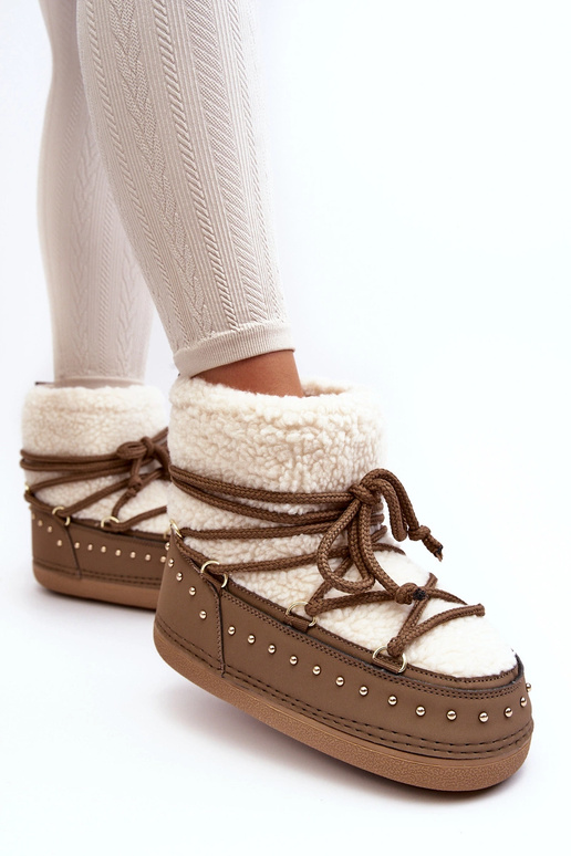 Sieviešu sniega zābaki ar kažokādu...