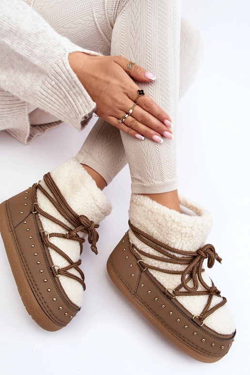 Sieviešu sniega zābaki ar kažokādu...