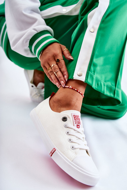 Sieviešu apavi Big Star FF274087 Baltas-sarkanas krāsas