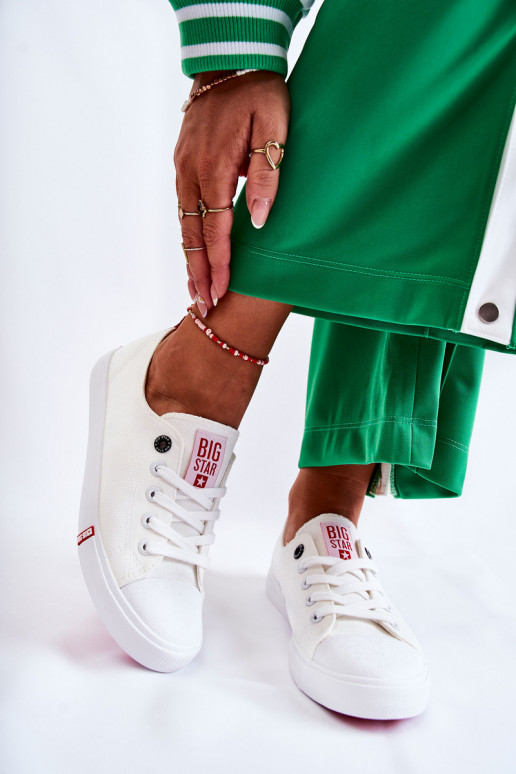 Sieviešu apavi Big Star FF274087 Baltas-sarkanas krāsas