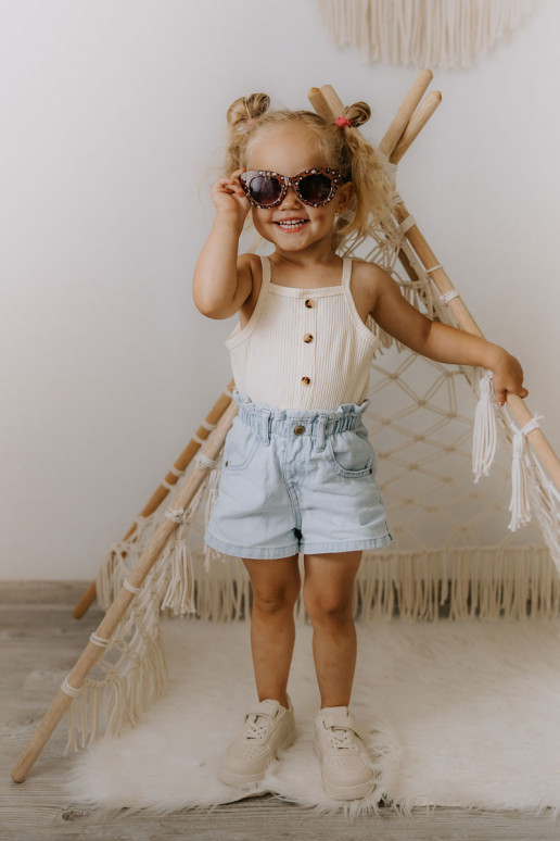 Bērnu sporta apavi ar lipīgām aizdarēm smilšu krāsas Elike