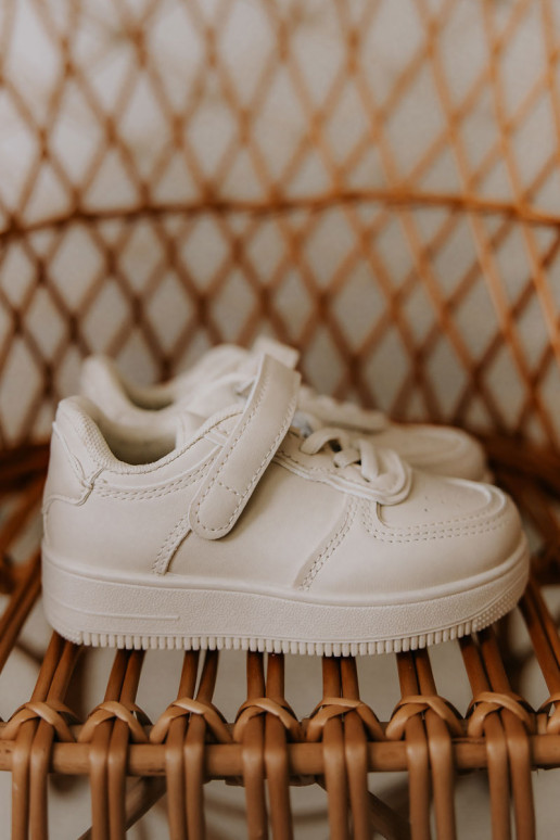 Bērnu sporta apavi ar lipīgām aizdarēm smilšu krāsas Elike