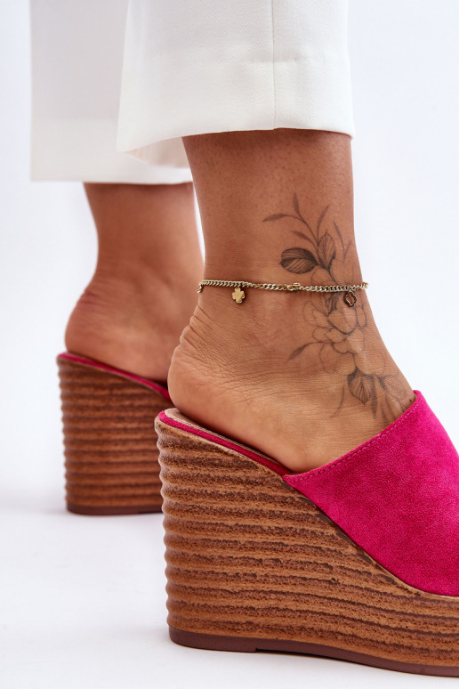 Vieglas čības ar platformu rozā krāsas Good Vibe