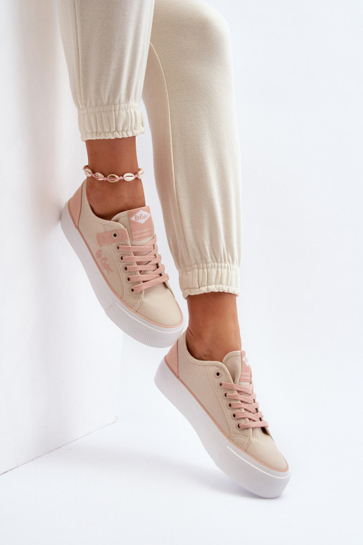 Auduma sieviešu puszābaki Lee Cooper LCIN-24-31-2196 smilšu krāsas