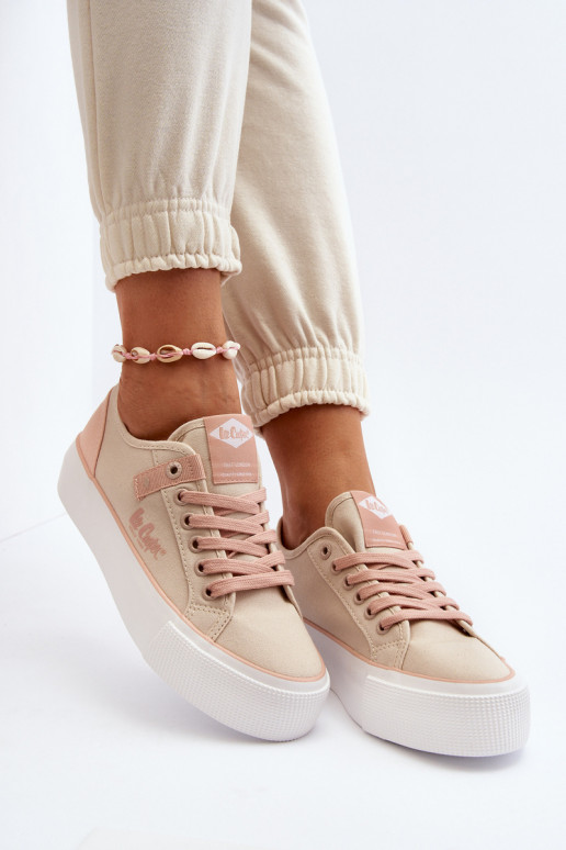 Auduma sieviešu puszābaki Lee Cooper LCIN-24-31-2196 smilšu krāsas