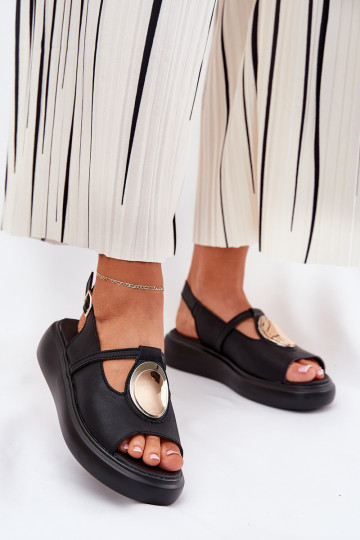 Āda Eleganta stila Sieviešu basenes S.Barski GR51-603 melnas krāsas