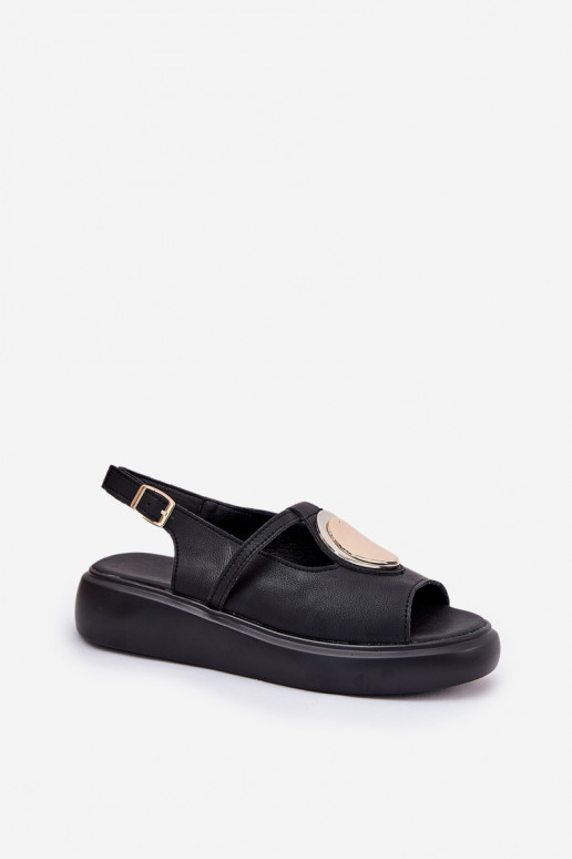 Āda Eleganta stila Sieviešu basenes S.Barski GR51-603 melnas krāsas