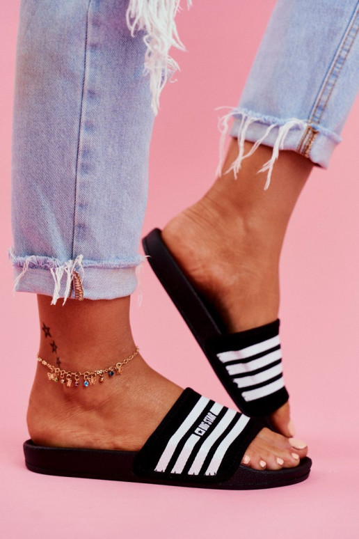 sieviešu čības Big Star FF274A353 melnas krāsas