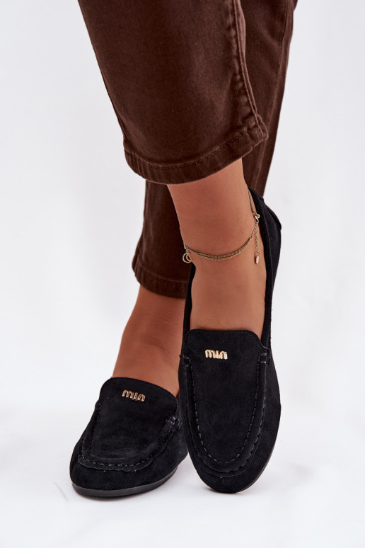 sieviešu mokasīniTā irzsm Zelta krāsasm Detalem melnas krāsas Sarivelle