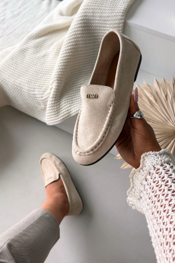 sieviešu mokasīniTā irzsm Zelta krāsasm Detalem smilšu krāsas Sarivelle 2