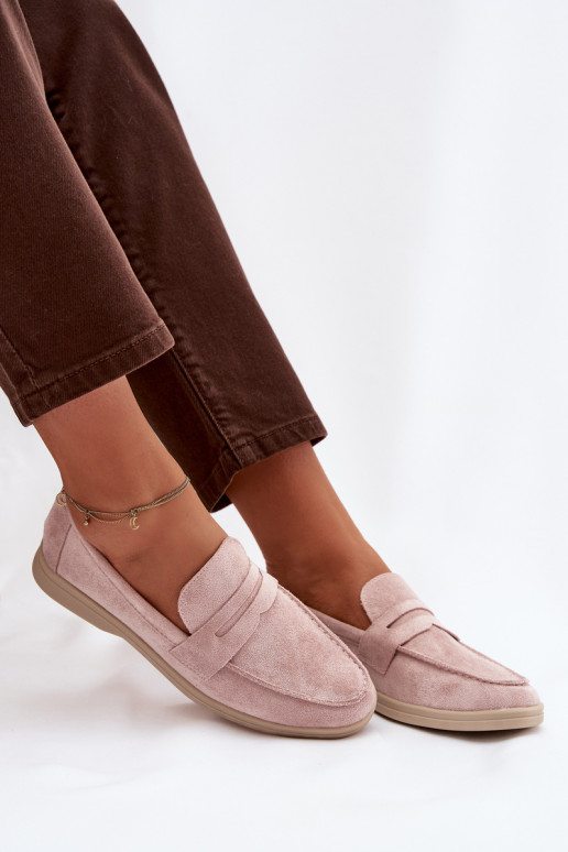 sieviešu mokasīniEko zamšādau rozā krāsa Renelia