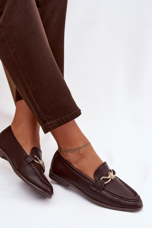 Mokasīni Sieviešu Ar greznu Detalem CzekoladoIne Rosynne