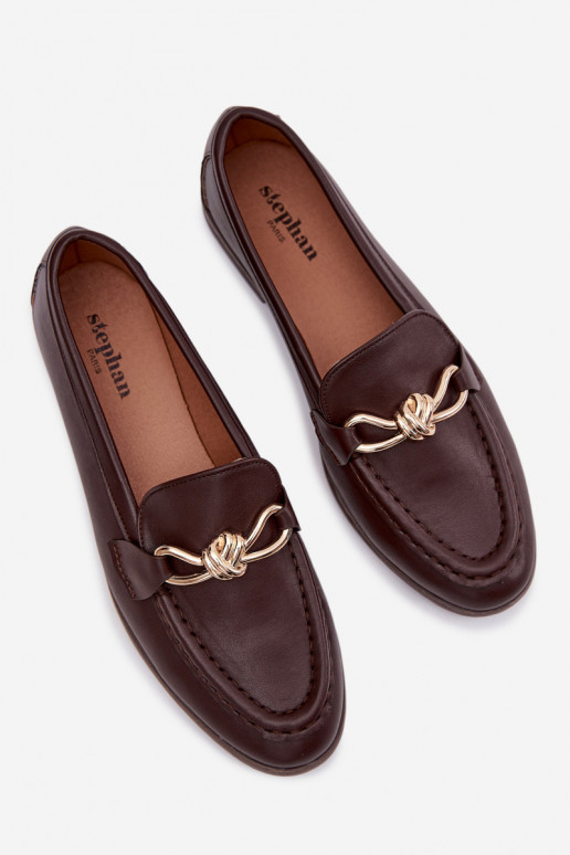 Mokasīni Sieviešu Ar greznu Detalem CzekoladoIne Rosynne