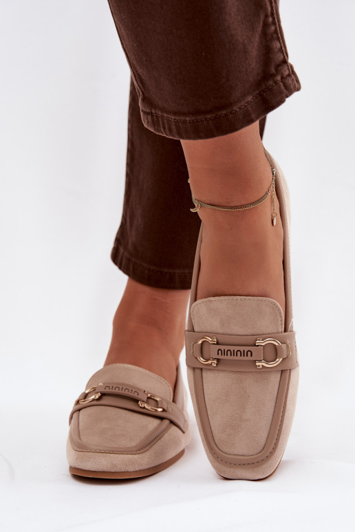 Mokasīni Mokasīni Sieviešu Ar greznu Elements smilšu krāsas Evelora