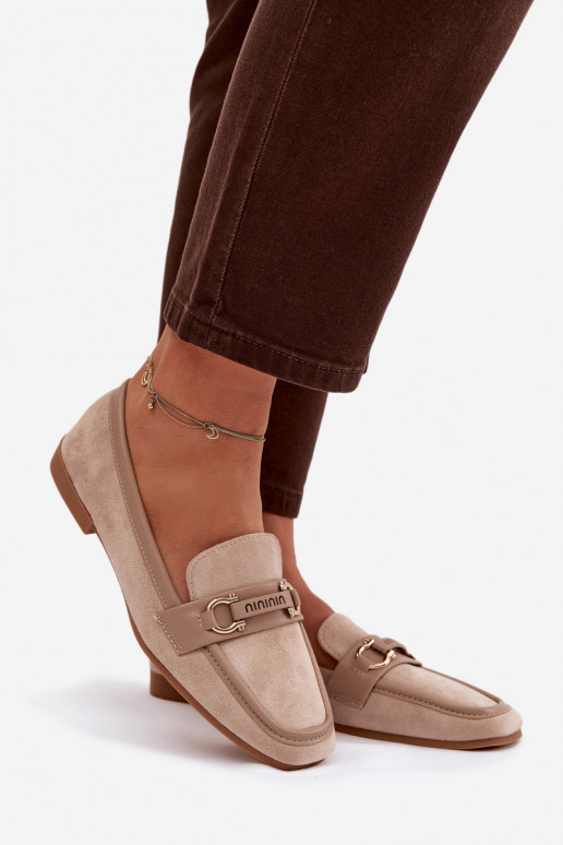 Mokasīni Mokasīni Sieviešu Ar greznu Elements smilšu krāsas Evelora