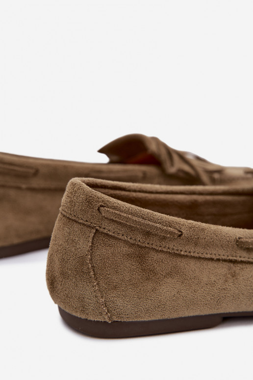 sieviešu mokasīni ar bārkstīm Zaļas krāsas Janelisse