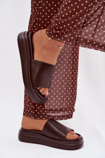 sieviešu čības ar platformu CzekoladoIne Tanelisse