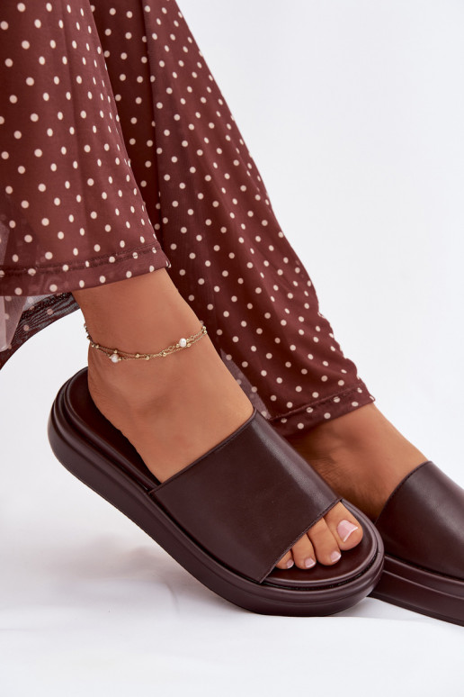 sieviešu čības ar platformu CzekoladoIne Tanelisse