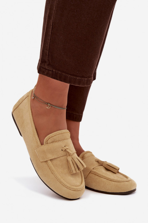 Mokasīni Sieviešu dzīvoklis ar bārkstīm Dzelteni Tā irrilisse