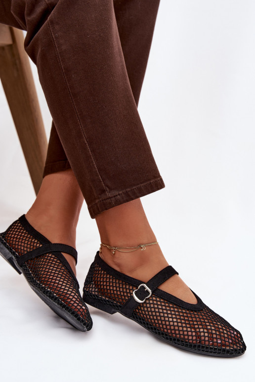 Tīkls Balerīnas ar siksniņām melnas krāsas Pherina