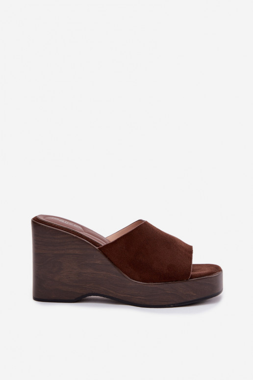 sieviešu čības Uz Ķīļa CzekoladoIne Ravelia