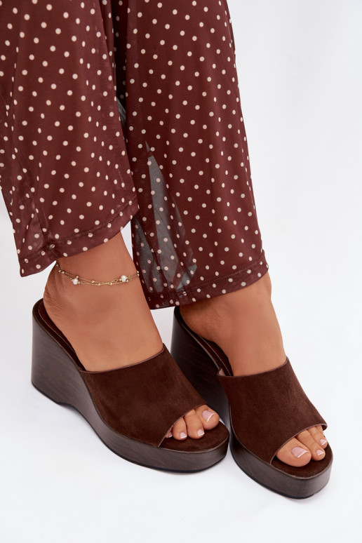 sieviešu čības Uz Ķīļa CzekoladoIne Ravelia