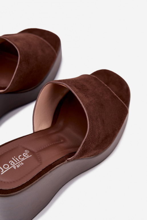 sieviešu čības Uz Ķīļa CzekoladoIne Ravelia