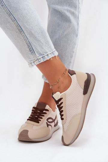 Sneakers modeļa apavi sporta apavi Sieviešu smilšu krāsas-brūnas krāsas Tarlisse 2