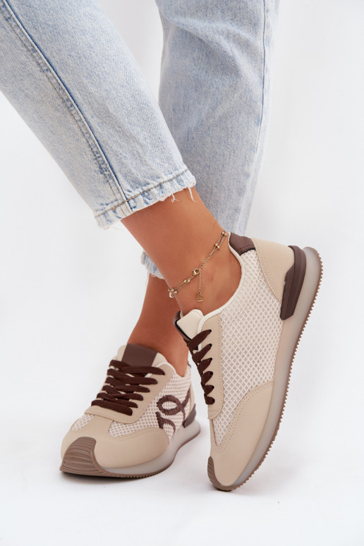 Sneakers modeļa apavi sporta apavi Sieviešu smilšu krāsas-brūnas krāsas Tarlisse