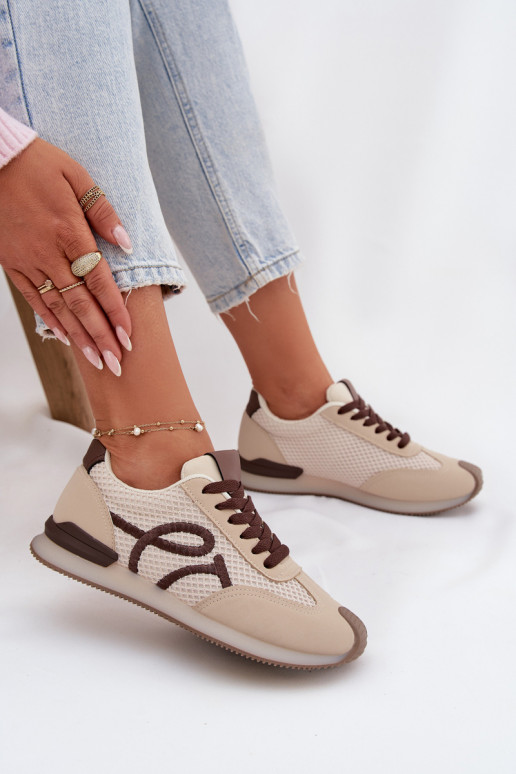 Sneakers modeļa apavi sporta apavi Sieviešu smilšu krāsas-brūnas krāsas Tarlisse