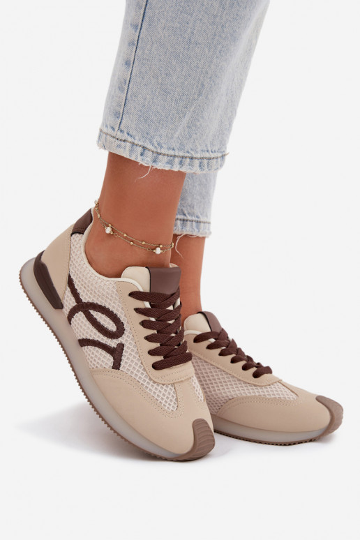Sneakers modeļa apavi sporta apavi Sieviešu smilšu krāsas-brūnas krāsas Tarlisse