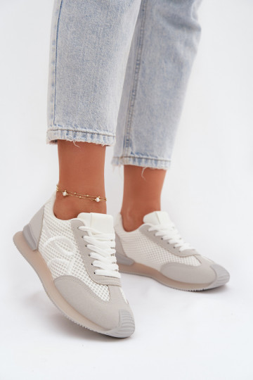 Sneakers modeļa apavi sporta apavi Sieviešu Baltas-Pelēkas krāsas Tarlisse 2