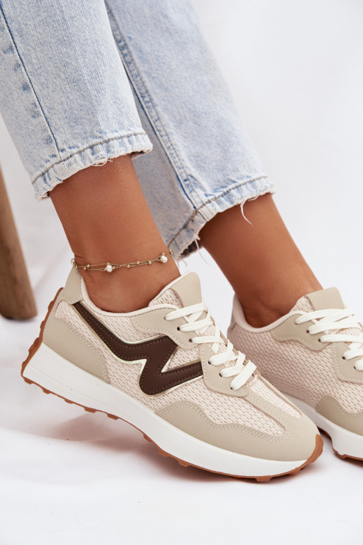 sporta apavi Sieviešu ar platformu smilšu krāsas Janelora