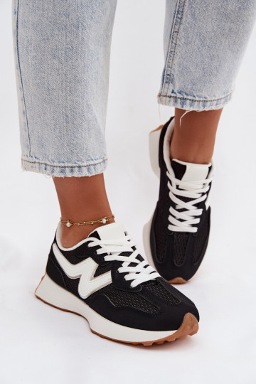 sporta apavi Sieviešu ar platformu melnas krāsas Janelora